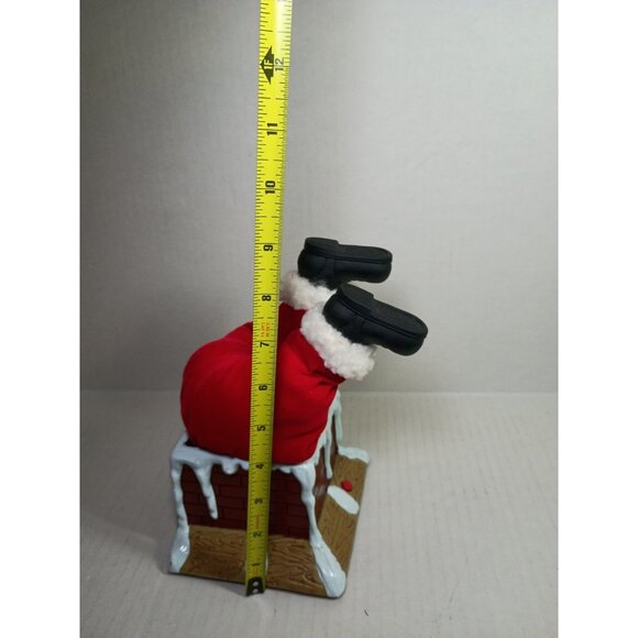 Vintage Gemmy Industries Santa Claus Stuck in Chimney  Talking Multiple Phrases - Picture 2 of 3